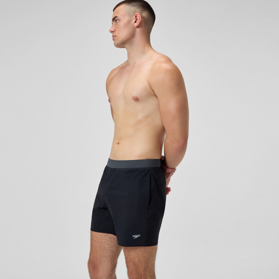 Men's Lookout Solid 16'' Swim Shorts Black