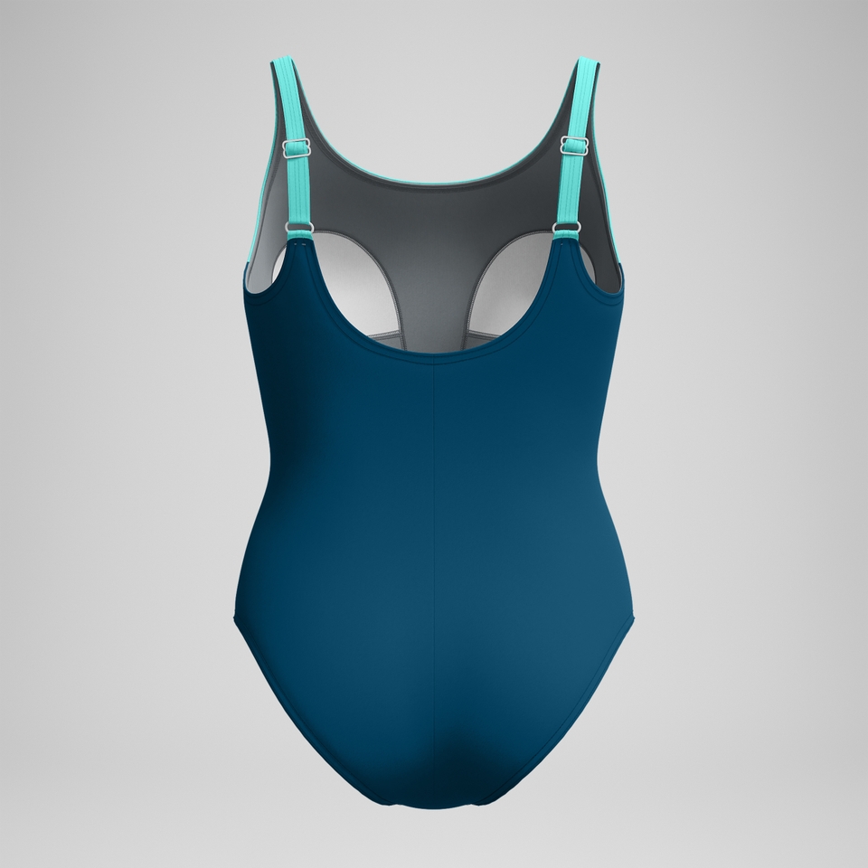 Women's Banded One Piece Blue/Green