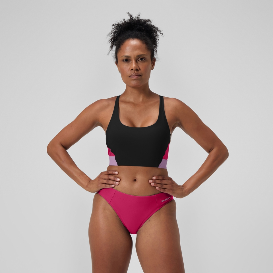 Women's Colorblock Bikini Top Pink