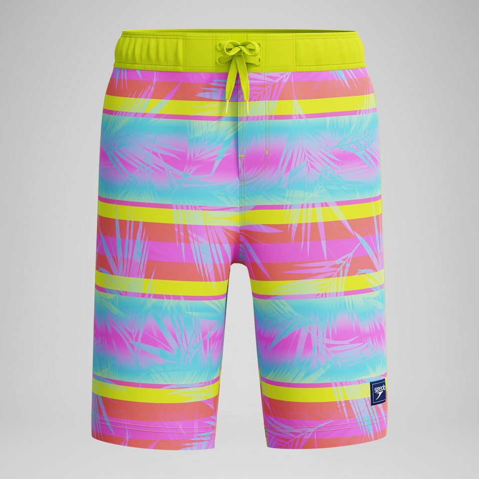 Kid's Print Boardshort 17" Blue/Pink