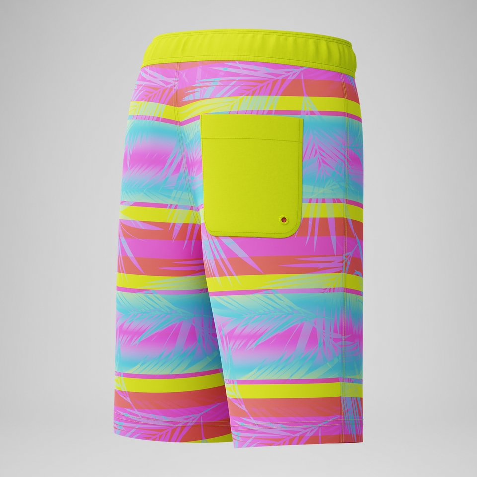 Kid's Print Boardshort 17" Blue/Pink