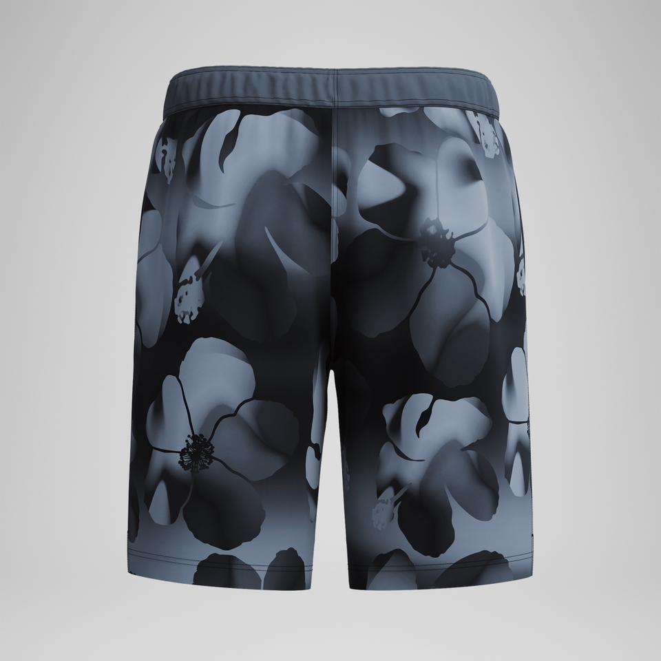 Bondi Bedruckte Badeshorts 50 cm Schwarz für Herren