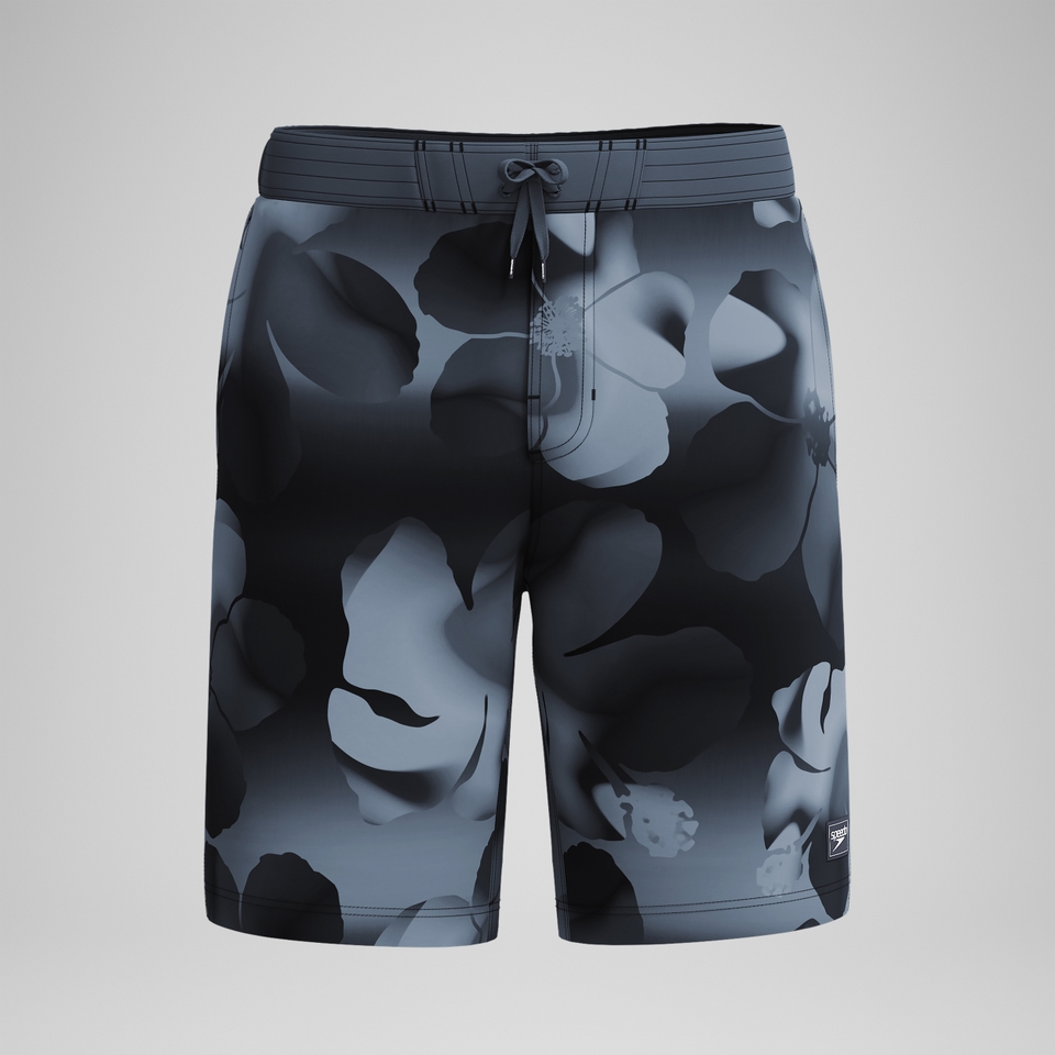 Bondi Bedruckte Badeshorts 50 cm Schwarz für Herren