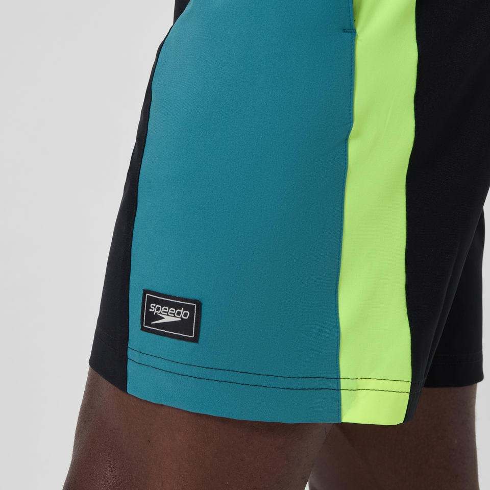 Men's Colorblock Redondo Volley 18" Swim Trunks Blue/Black