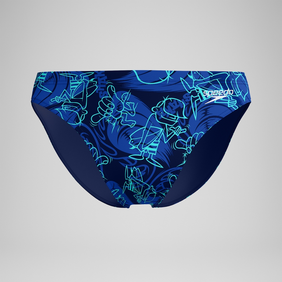 Men's Print Beachstar 2" Brief Dark Blue