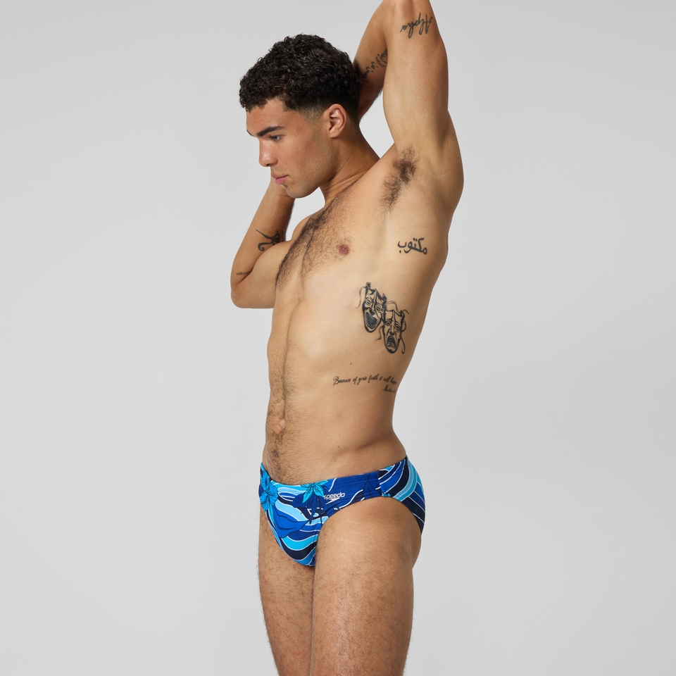 Beachstar Badehose 5 cm Blau für Herren