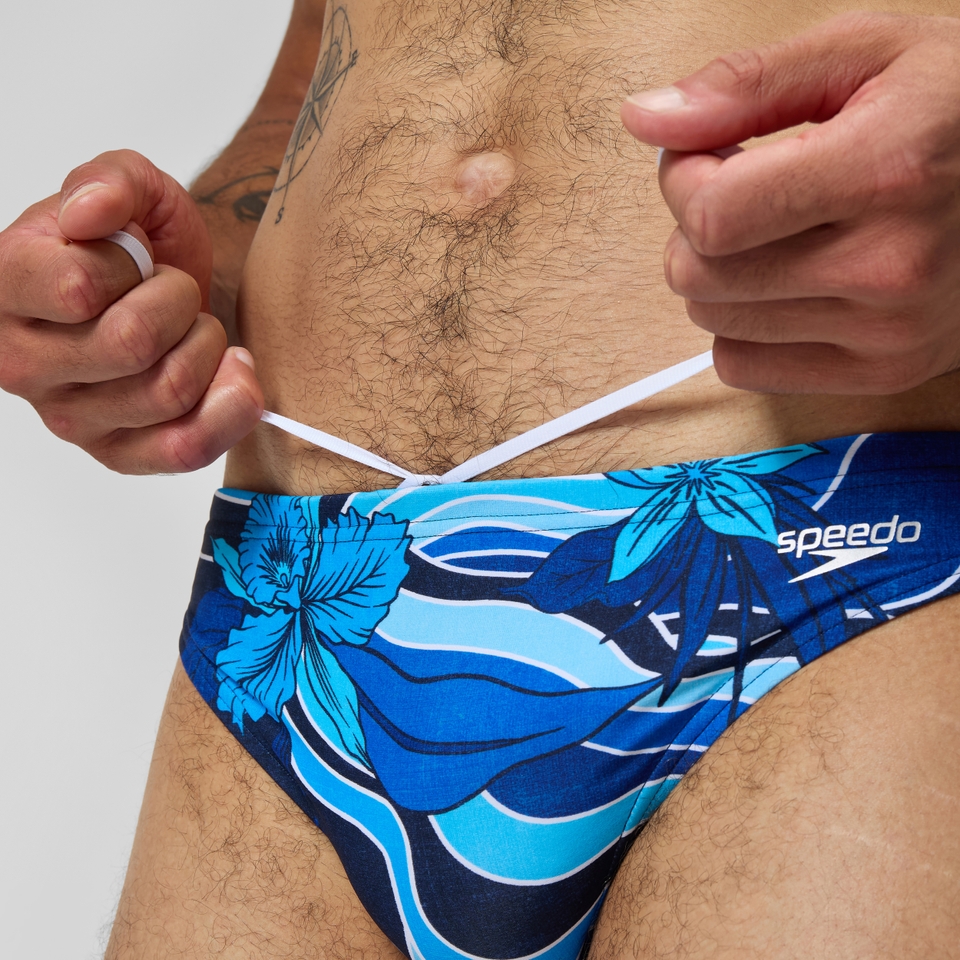 Beachstar Badehose 5 cm Blau für Herren