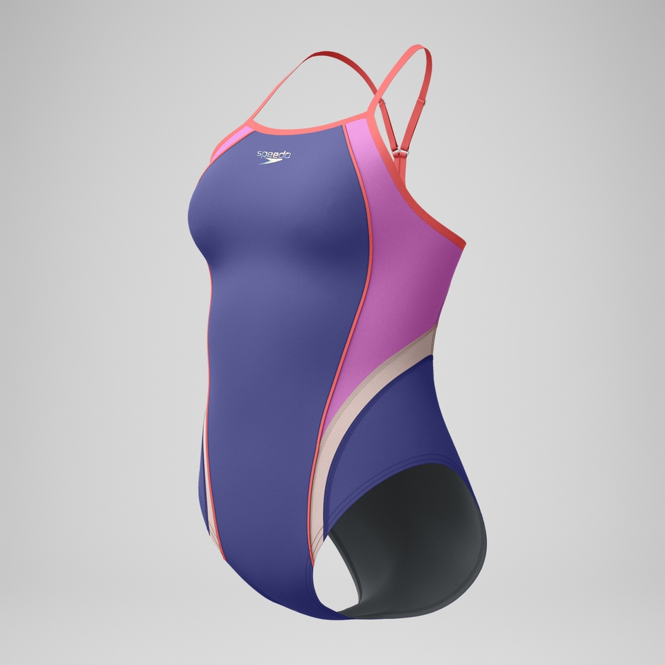 Women's New Thin Strap Quantum One Piece Purple/Pink