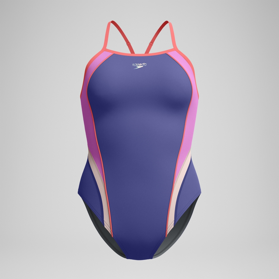 Women's New Thin Strap Quantum One Piece Purple/Pink
