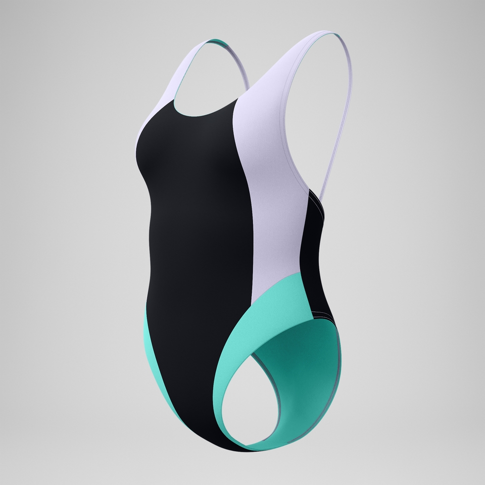 Maillot de bain Femme Colourblock FLU3NTE convertible noir