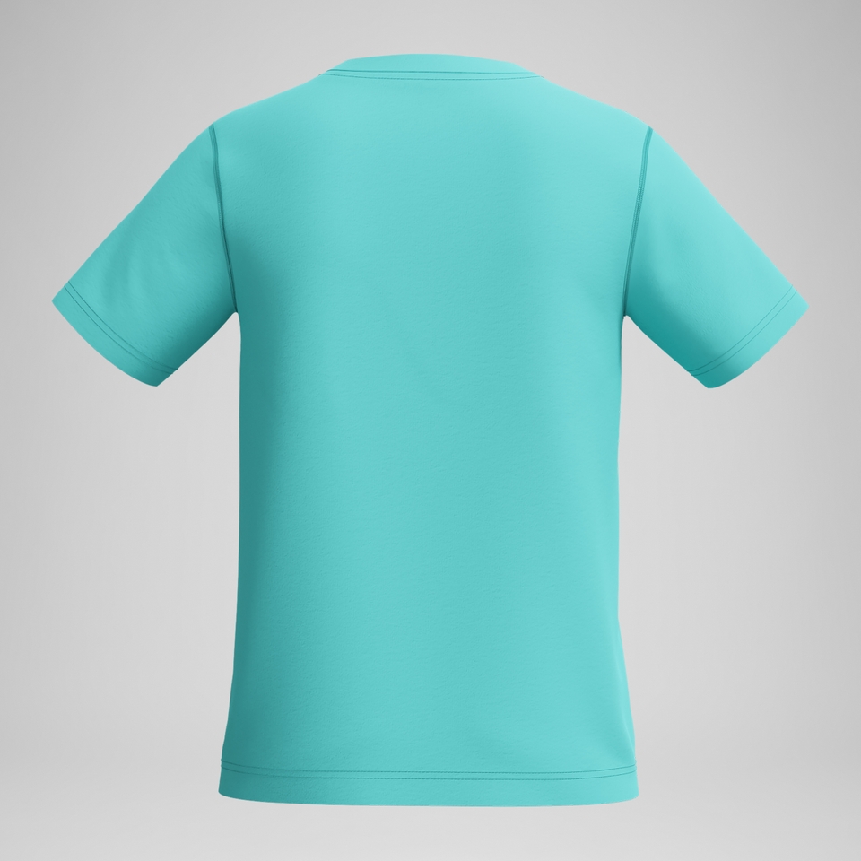 Boy's Graphic Short Sleeve SwimShirredt Light Blue