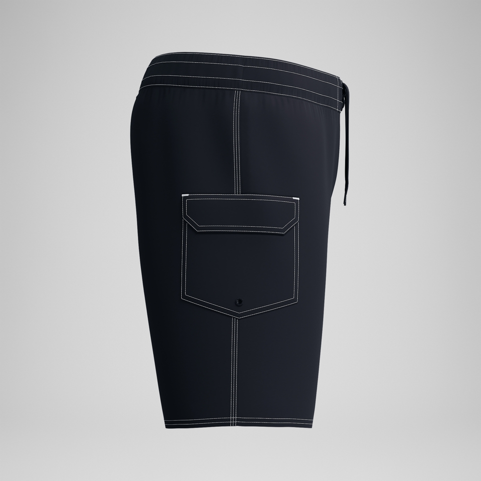 Combinaison modèle court couleur unie 18 po pour hommes, noir