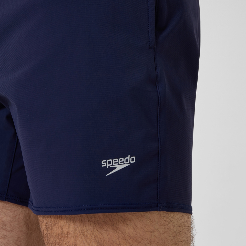 Short de bain uni Lookout 40 cm, hommes, bleu marine