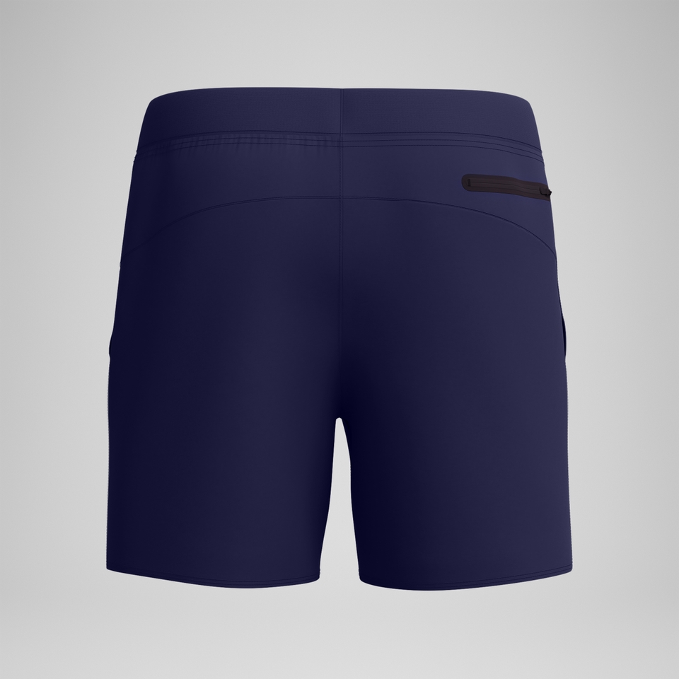 Short de bain uni Lookout 40 cm, hommes, bleu marine
