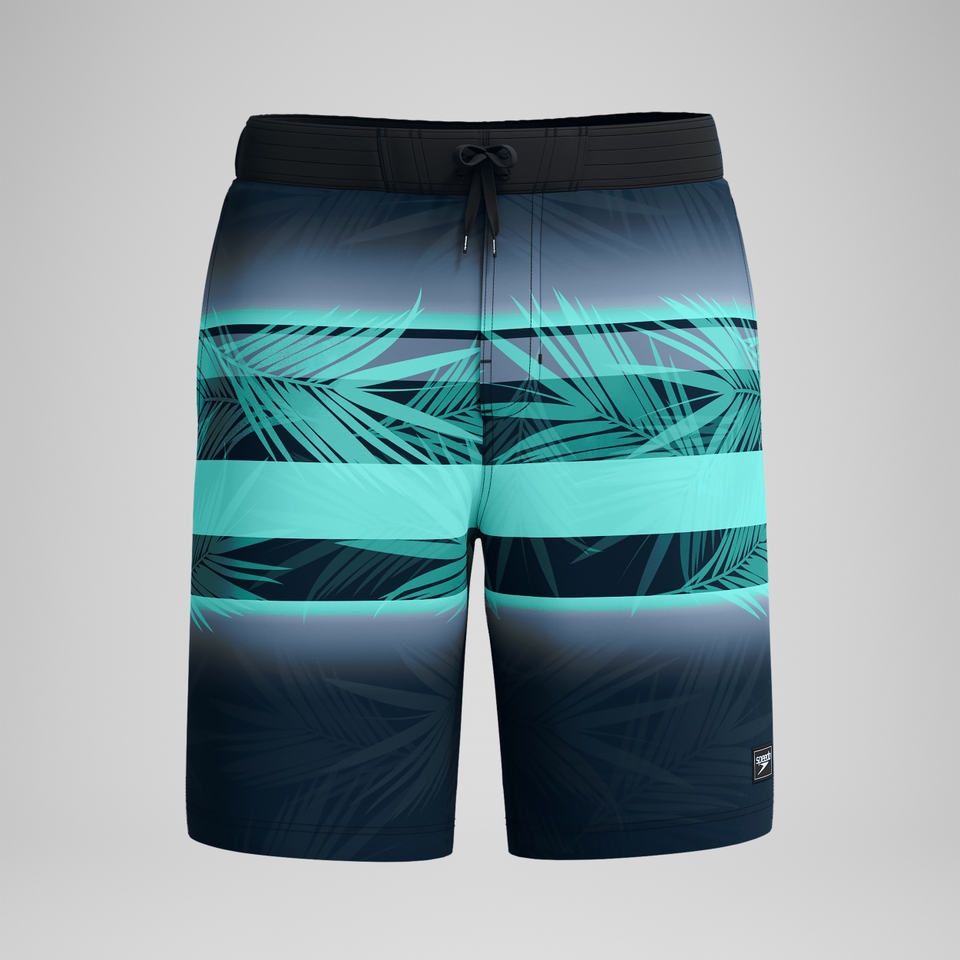 Men's Print Bondi Boardshort 20" Black/Blue