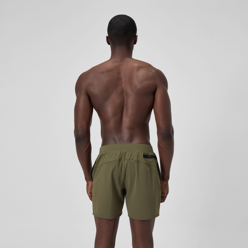 Lookout Einfarbige Badeshorts 40 cm Grün für Herren