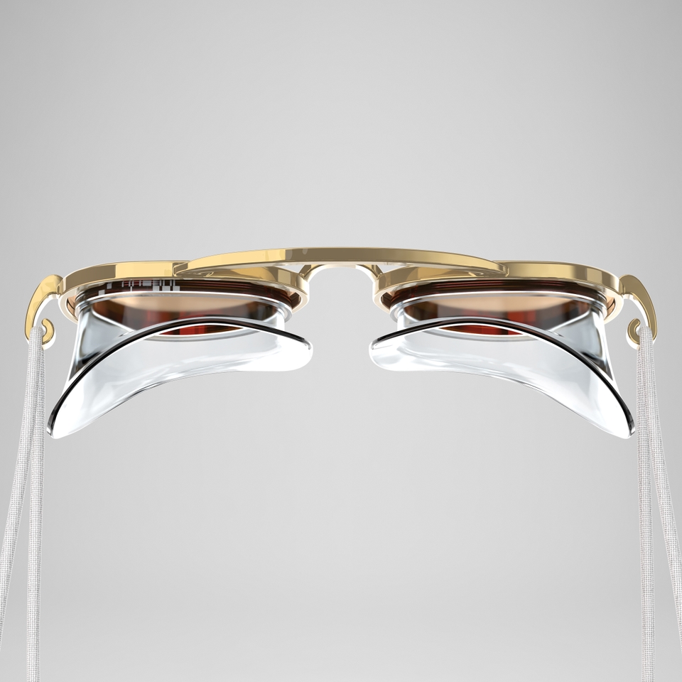 Adult Sunny G Mariner Mirror Goggles Red/Gold