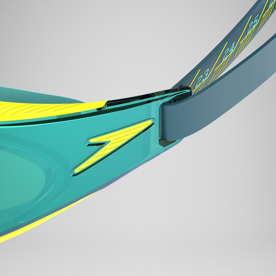Adult Fastskin Hyper Elite Mirror Goggles Green/Yellow