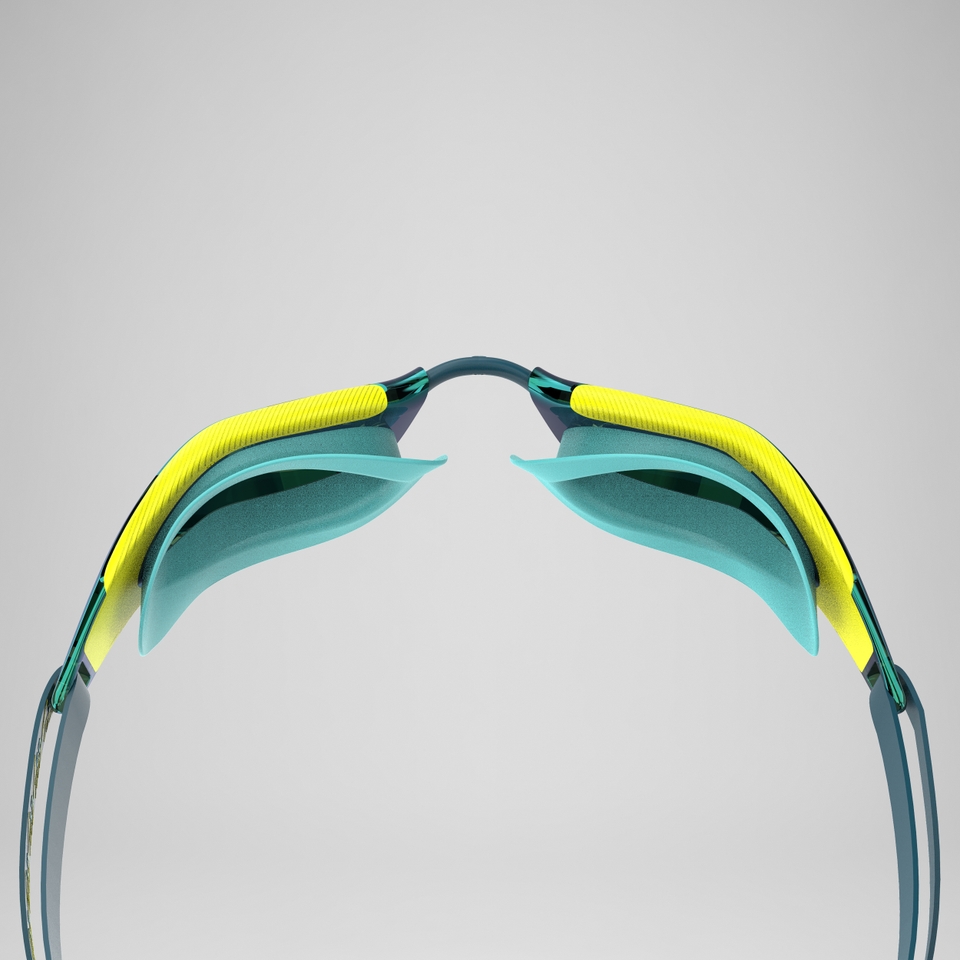 Adult Fastskin Hyper Elite Mirror Goggles Green/Yellow