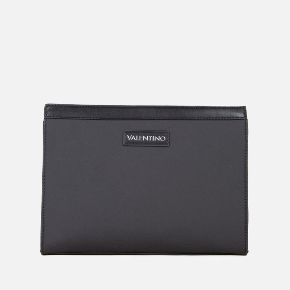 Valentino Stellar Soft Faux Leather Wash Bag - Black