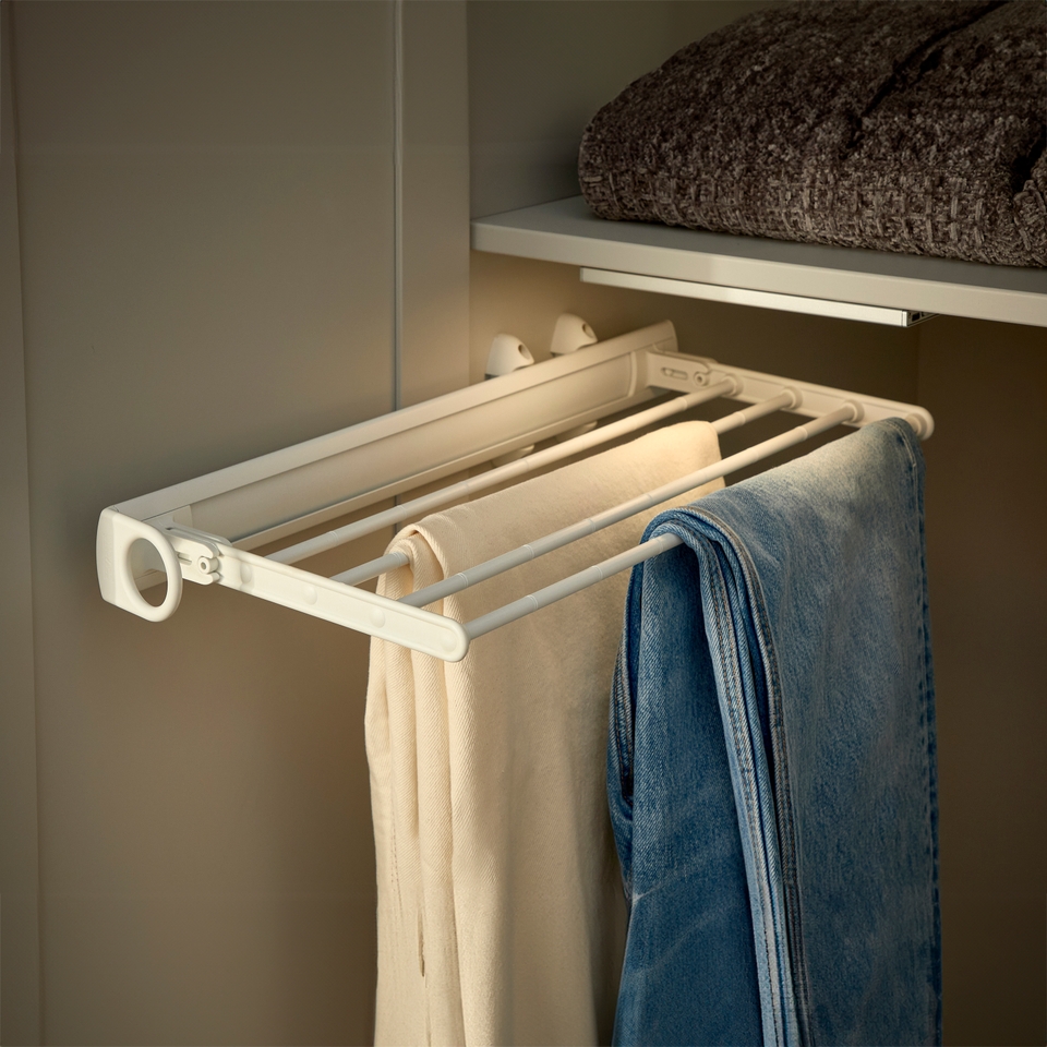 Homebase wardrobe rail best sale
