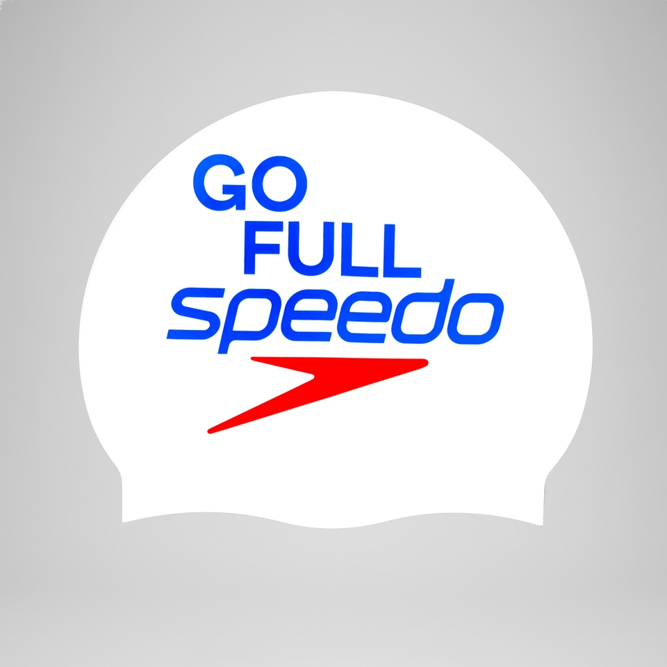 Adult Unisex Go Full Speedo Cap White
