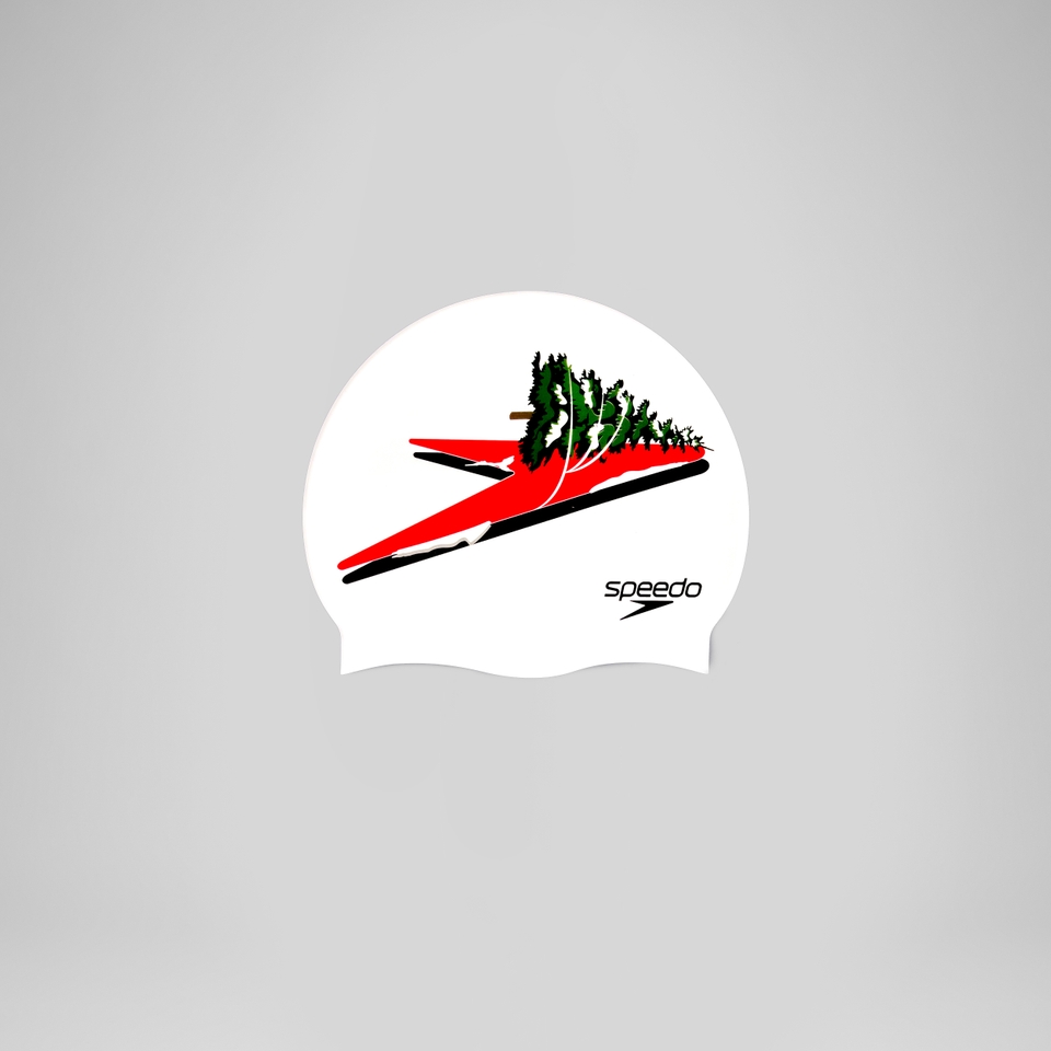 Adult Unisex Christmas Cap White/Red