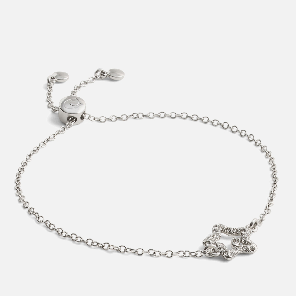Coach Signature Pavé Silver-Tone Bracelet