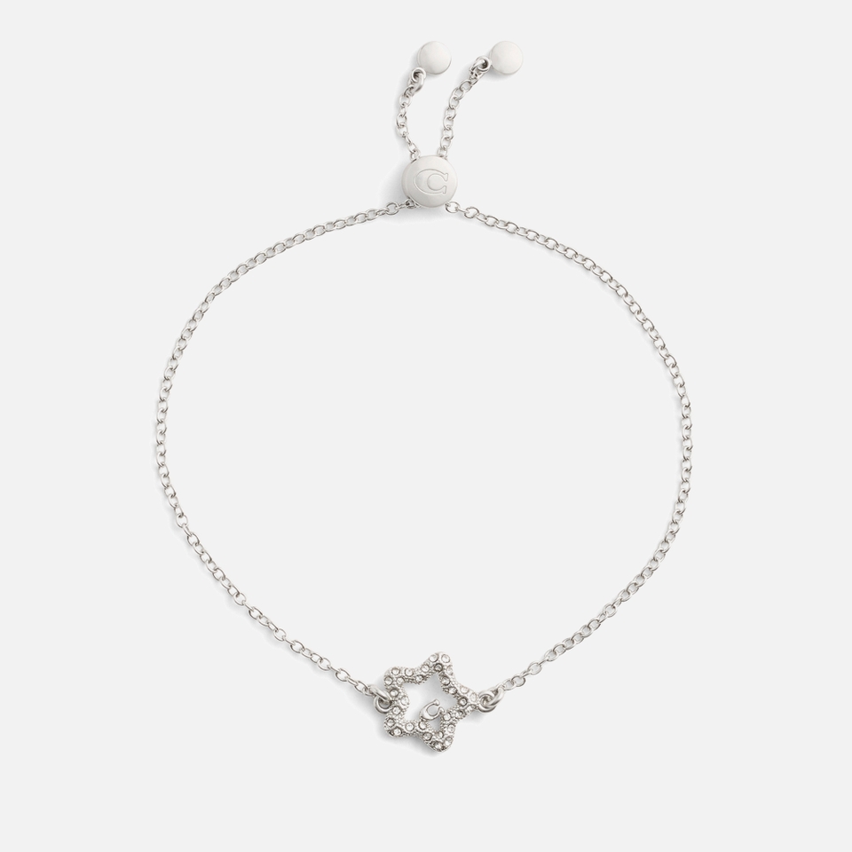 Coach Signature Pavé Silver-Tone Bracelet