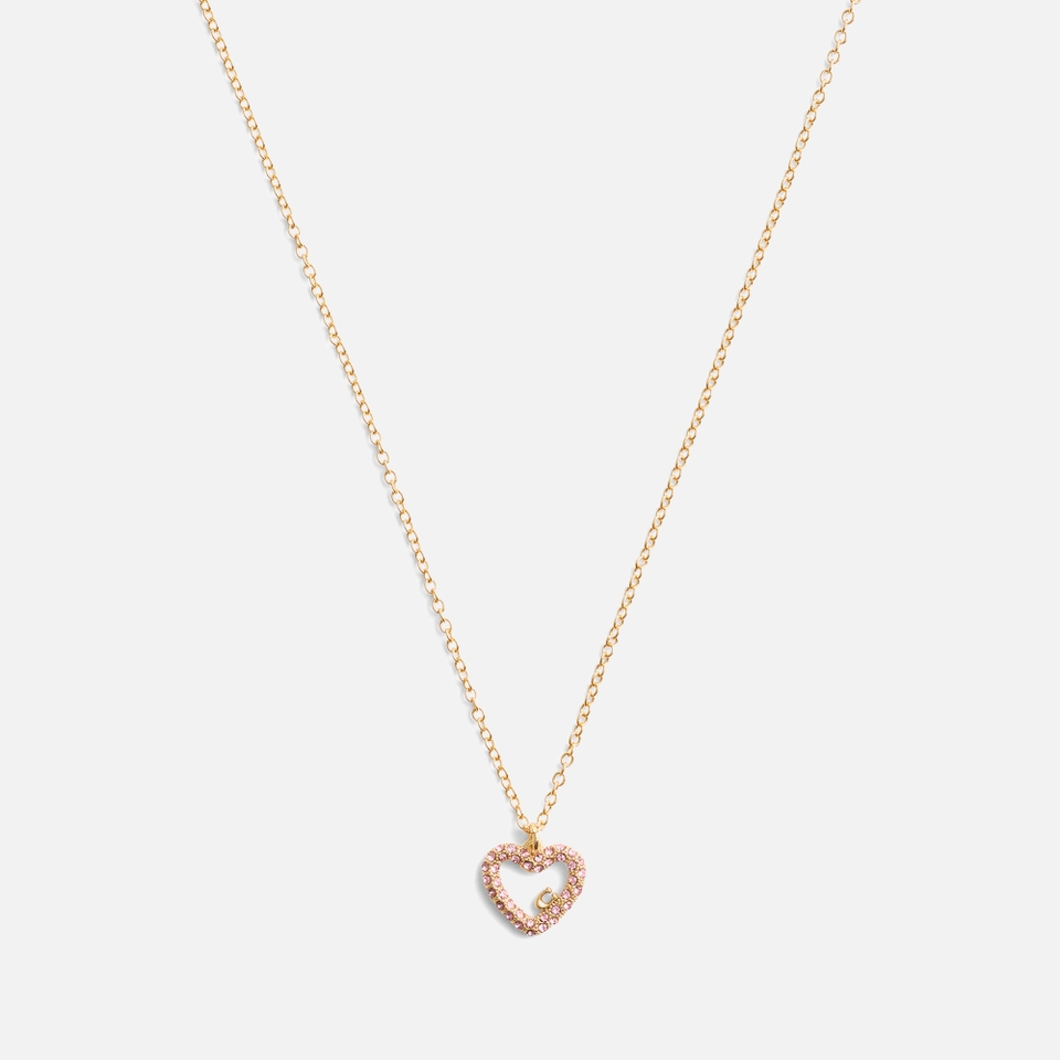 Coach Signature Pavé Gold-Tone Heart Jewellery Set