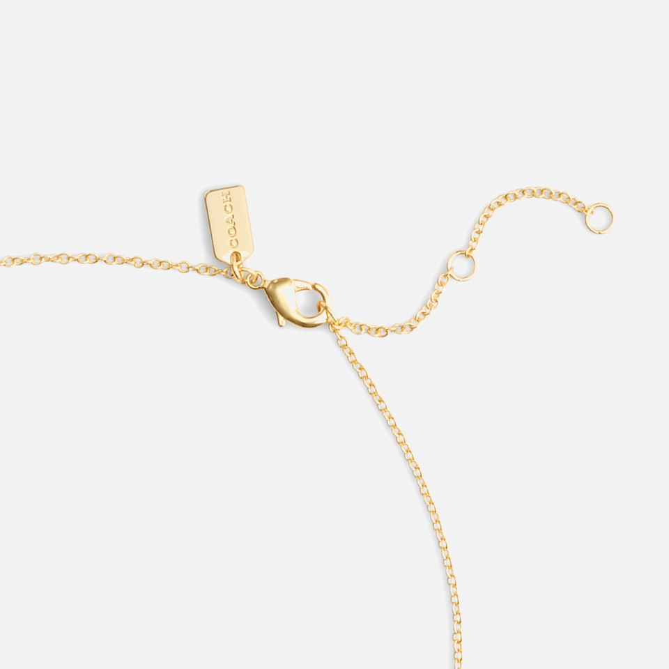 Coach Signature Quilted Coin Gold-Tone Jewellery Set