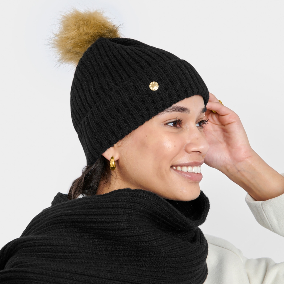 Katie Loxton Rib-Knit Hat