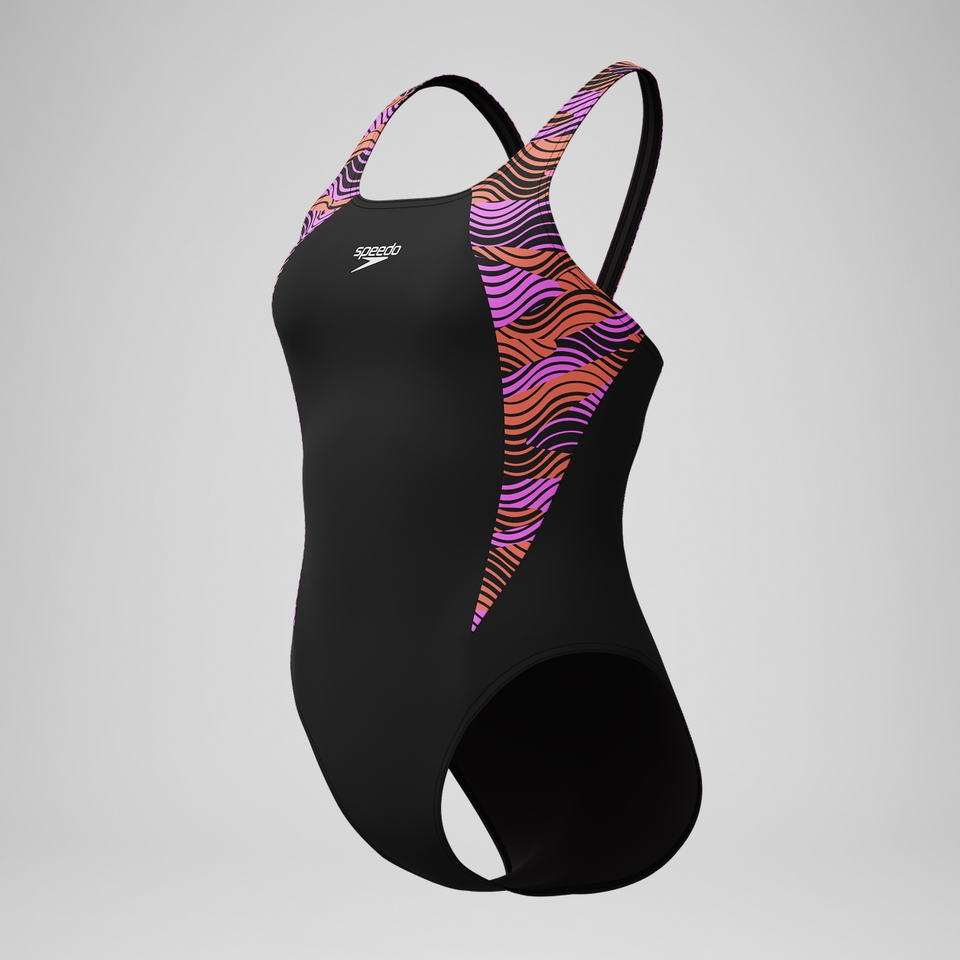 Women's HyperBoom Splice Muscleback One Piece Black/Pink