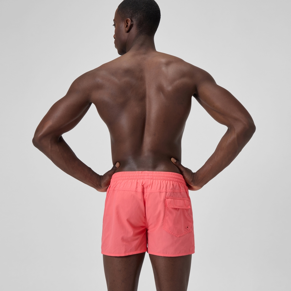 Men's Solid 13'' Retro Swim Shorts Coral