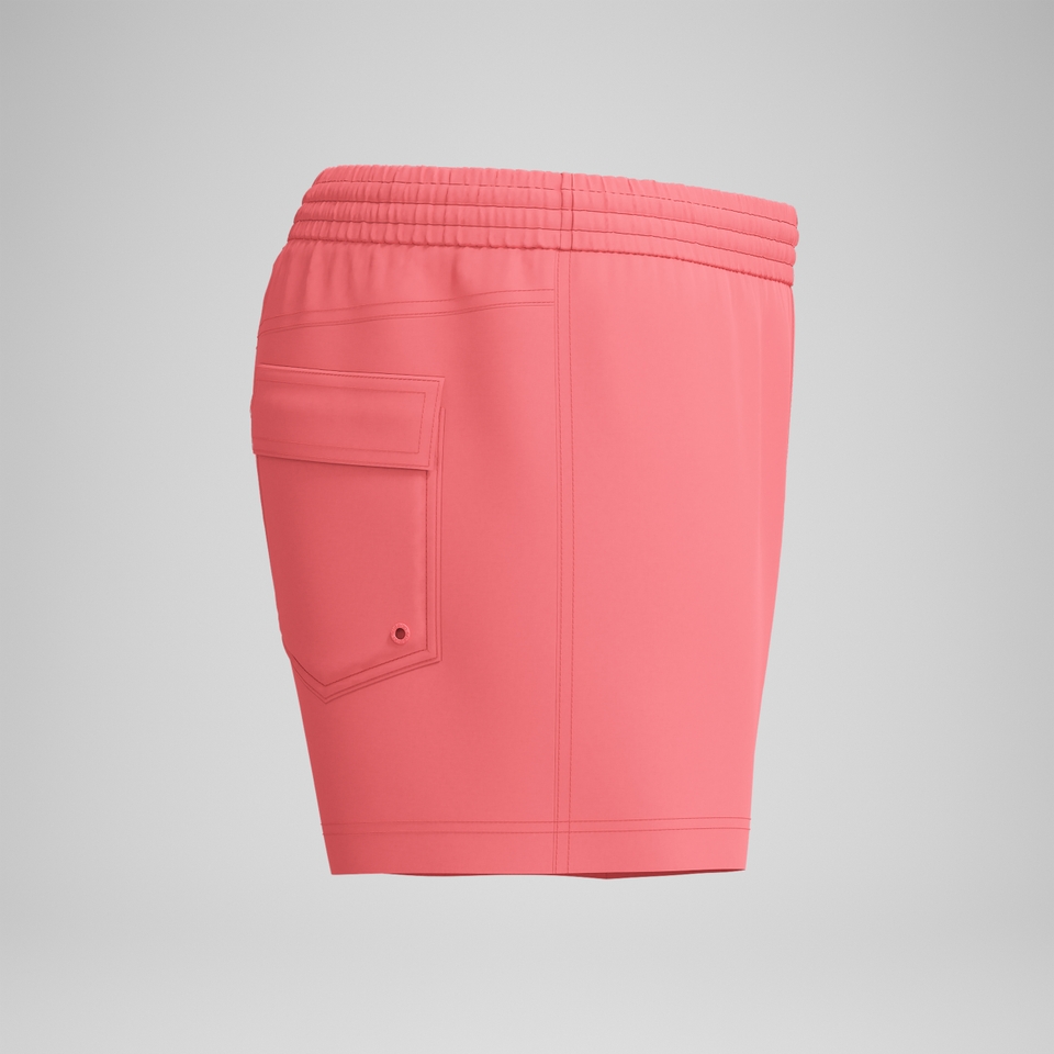 Men's Solid 13'' Retro Swim Shorts Coral