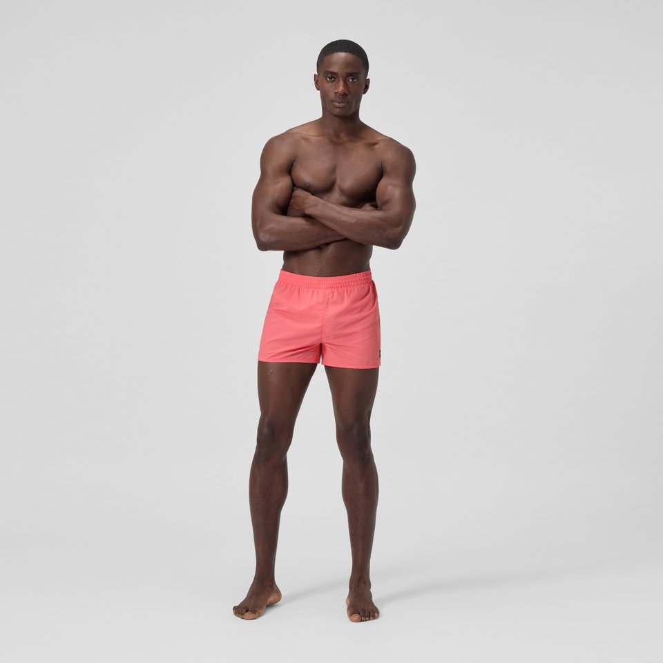 Men's Solid 13'' Retro Swim Shorts Coral
