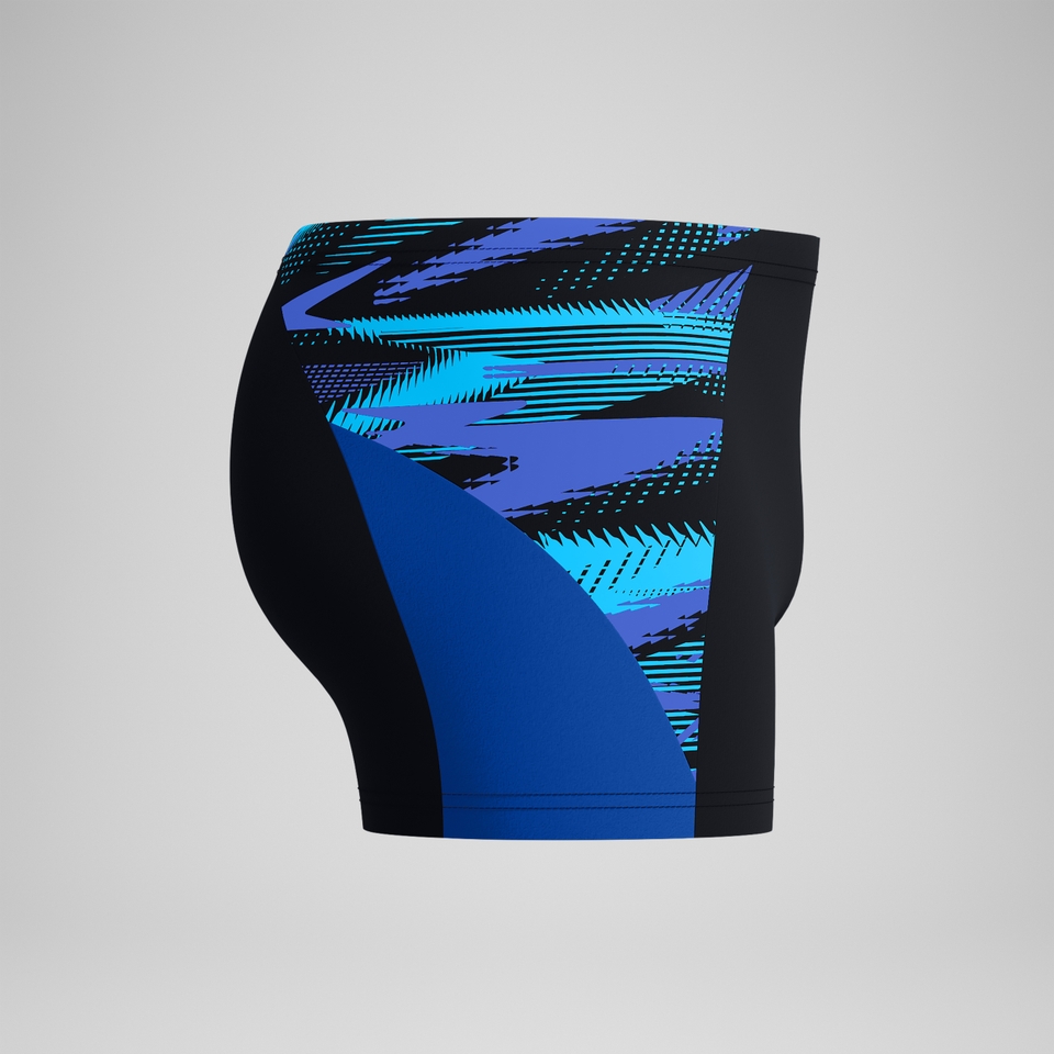Endurance+ Max Splice-Aquashorts Schwarz/Blau für Herren