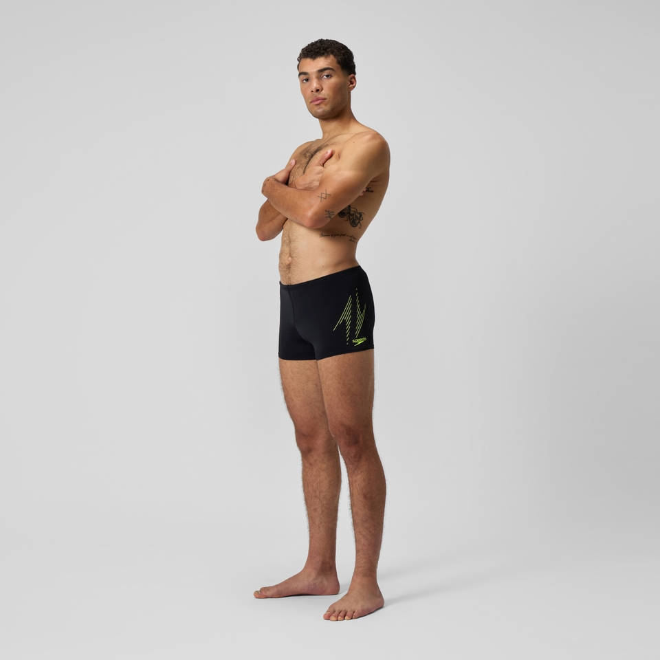 Men's HyperBoom Placement Aquashort Black/Yellow