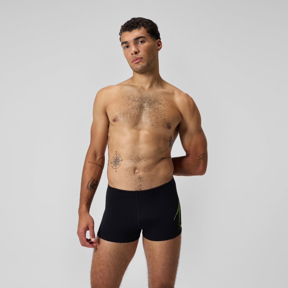 Men's HyperBoom Placement Aquashort Black/Yellow