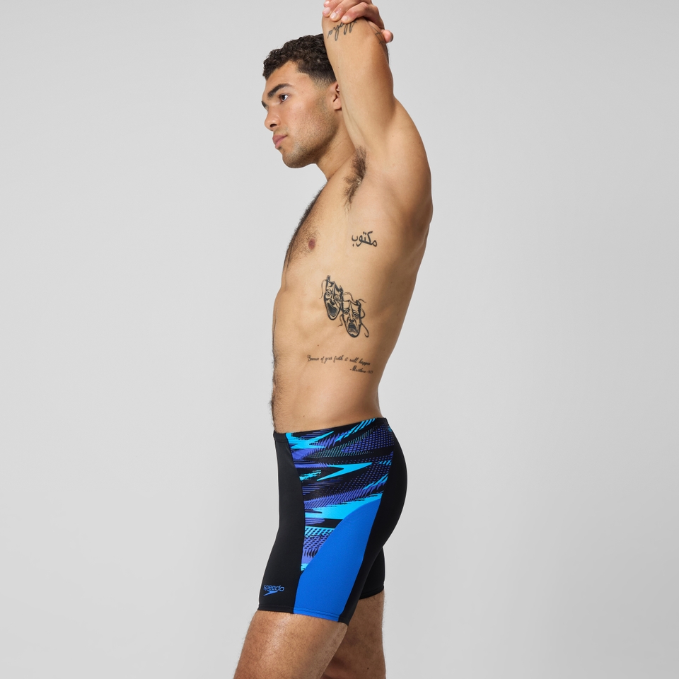 Endurance+ Max Splice-Schwimmhose Schwarz/Blau für Herren