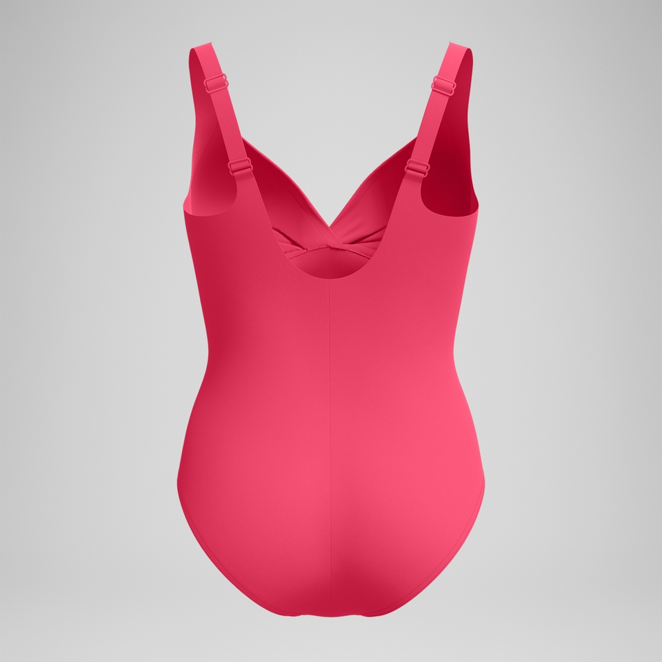 Formender Cross-Knot-Badeanzug Rosa für Damen