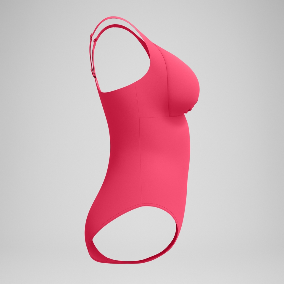 Formender Cross-Knot-Badeanzug Rosa für Damen