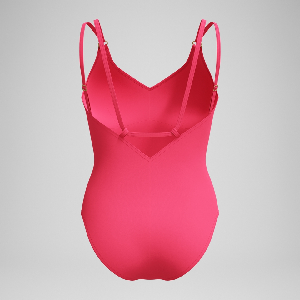 Formender Badeanzug mit Riemchen Rosa für Damen