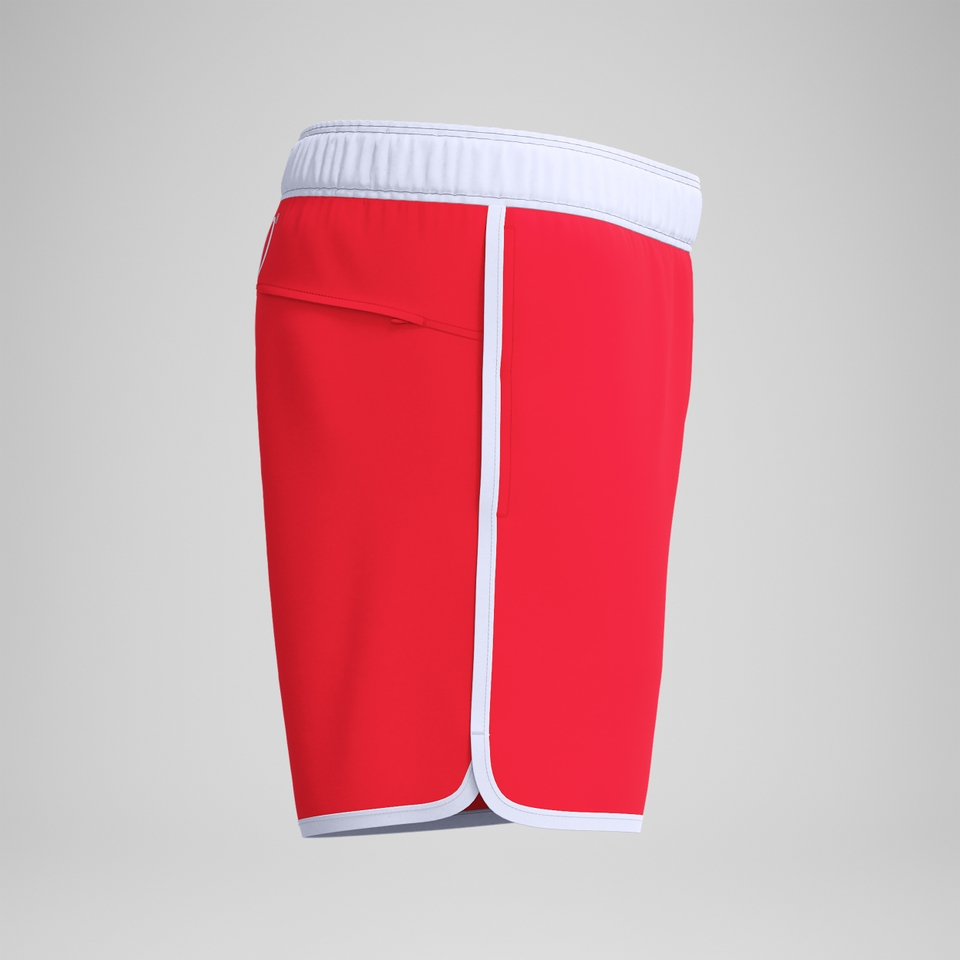 Jetstream Logo-Badeshorts 40 cm Rot/Weiß für Herren