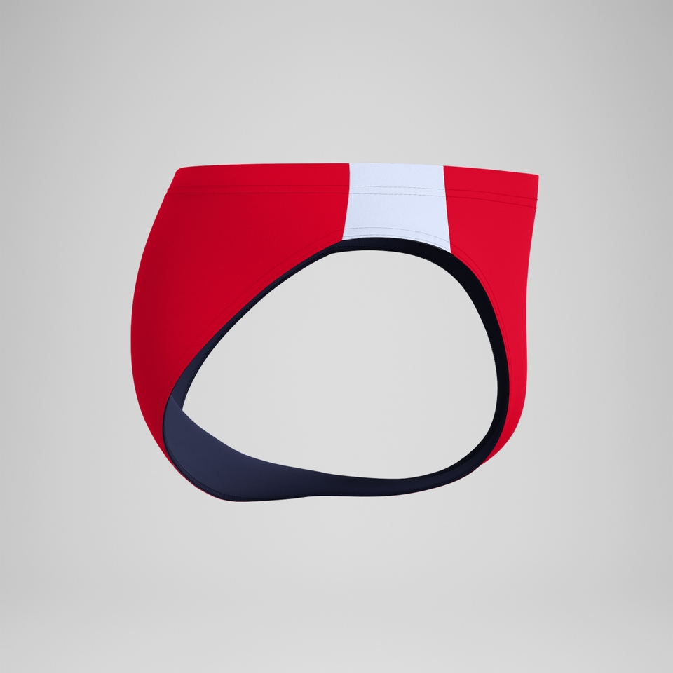 Men's Jetstream Retro Colorblock Brief Red
