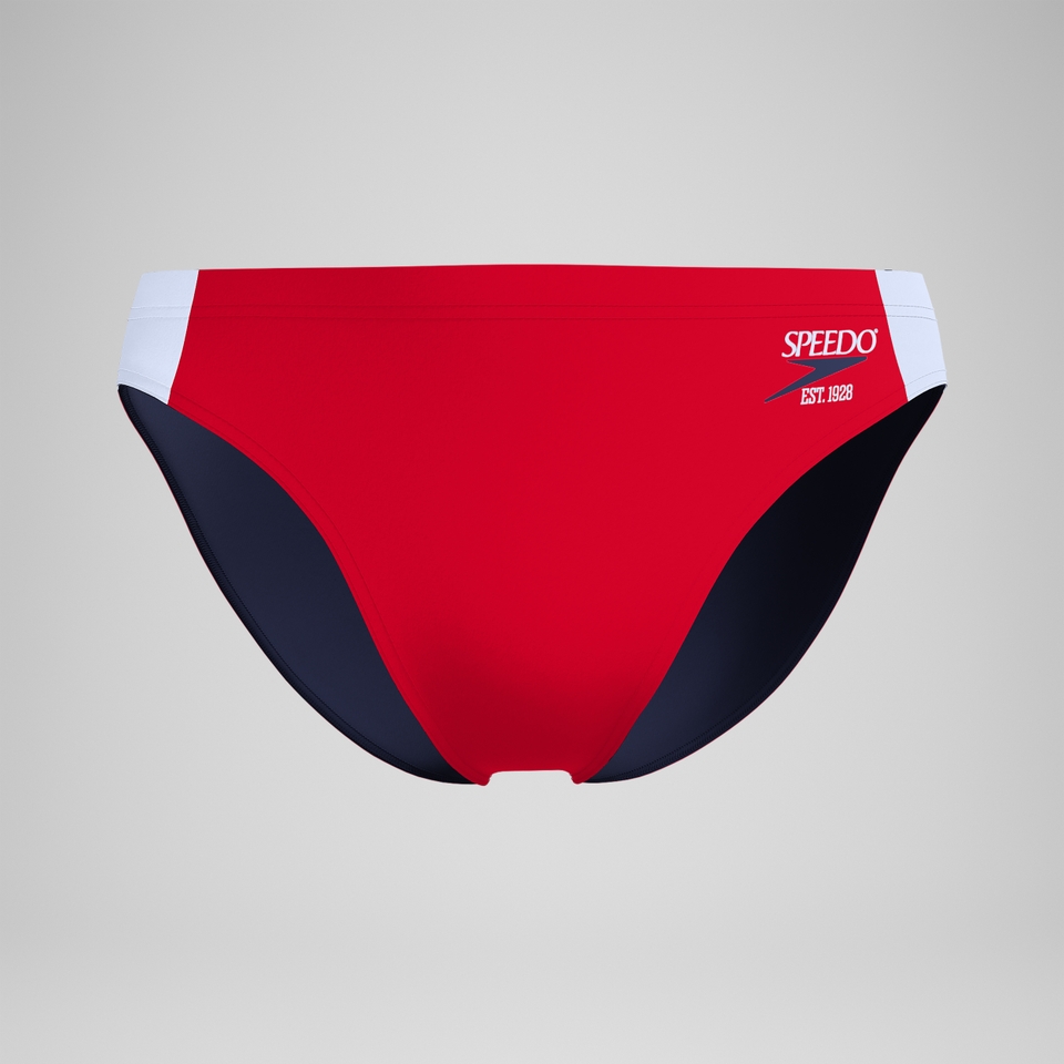 Men's Jetstream Retro Colorblock Brief Red