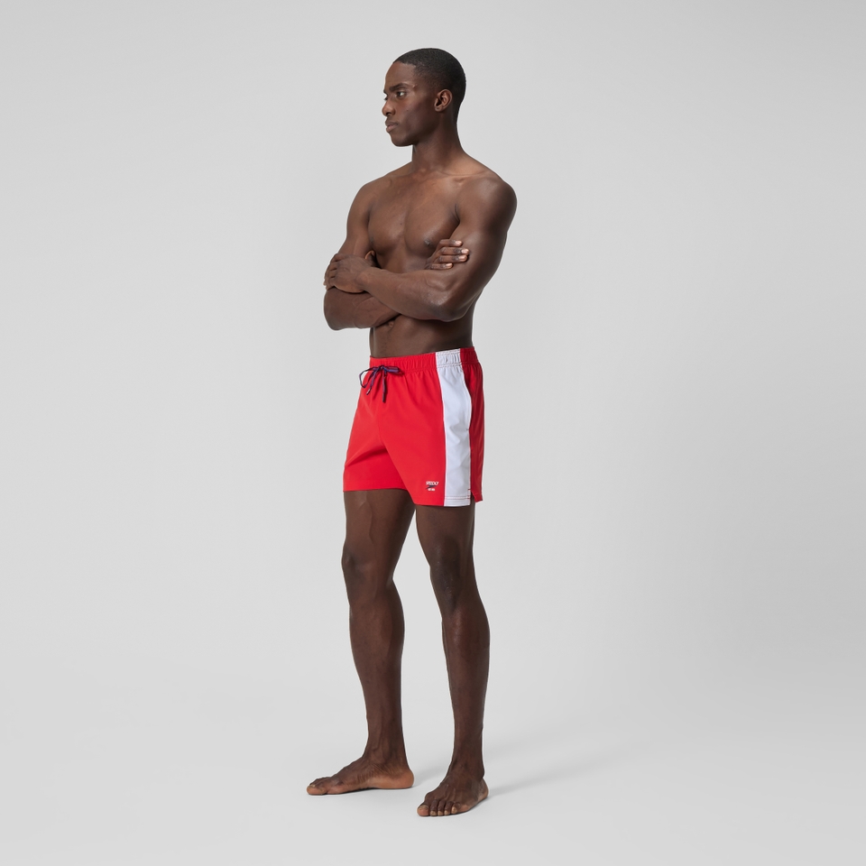 Men's Jetstream Retro Volley Swim Trunks Red