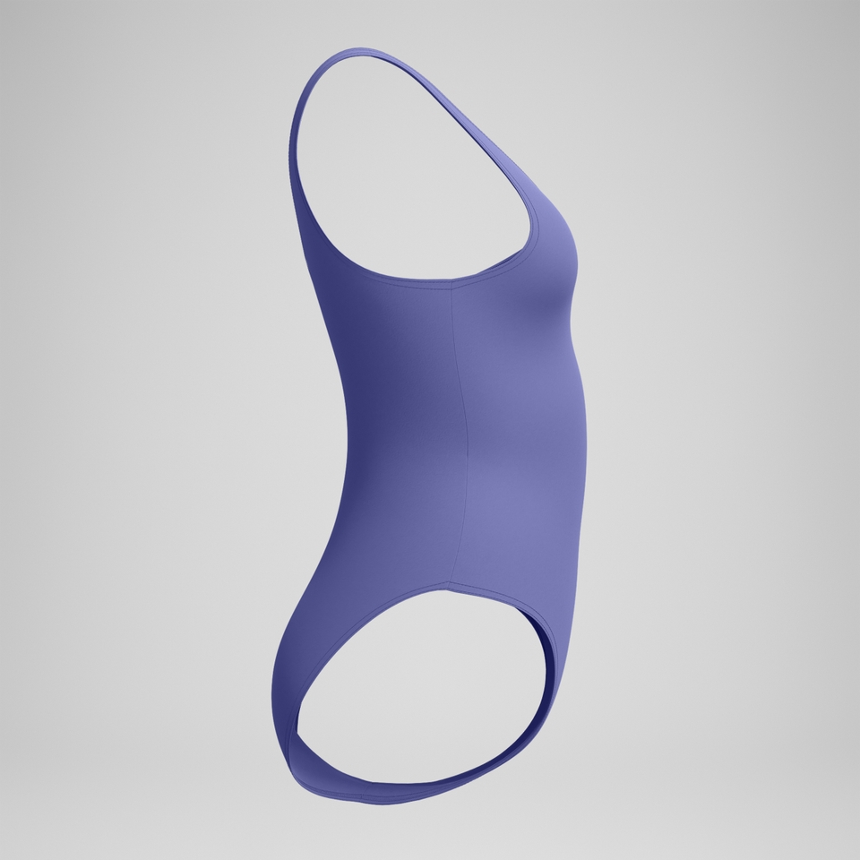 Asymmetrischer Badeanzug Blau für Damen