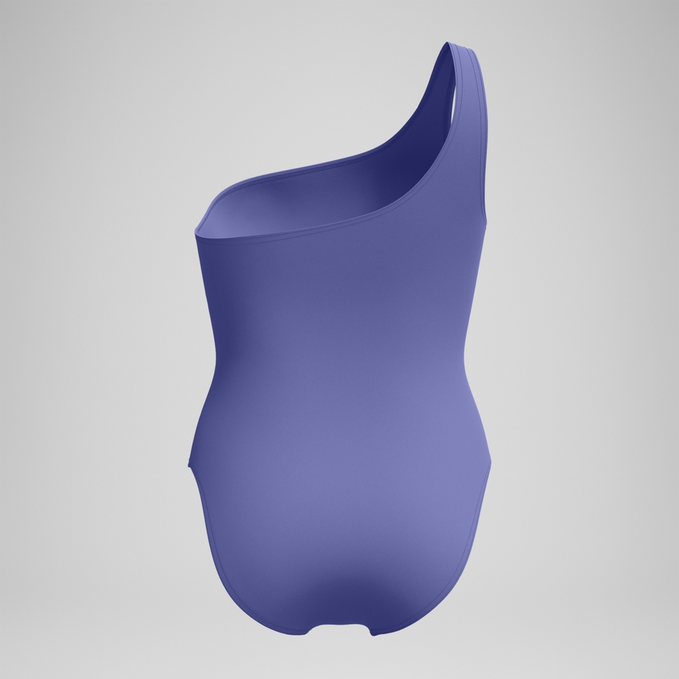 Asymmetrischer Badeanzug Blau für Damen