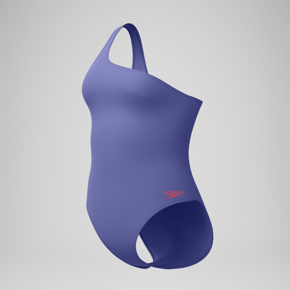 Asymmetrischer Badeanzug Blau für Damen